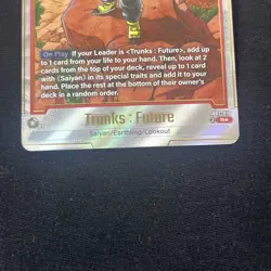 Trunks : Future SB02-010 Alternate Art Manga Booster 02 Dragon Ball Card English - Image 3