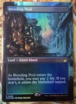 Breeding Pool (Borderless) Ravnica Remastered Foil,MTG, NM+ - Image 1