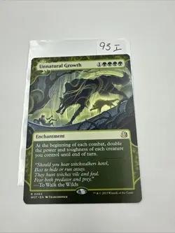 Unnatural Growth, Wilds of Eldraine: Enchanting Tales, Magic MTG, NM x1 - Image 1