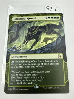 Unnatural Growth, Wilds of Eldraine: Enchanting Tales, Magic MTG, NM x1 - Image 2