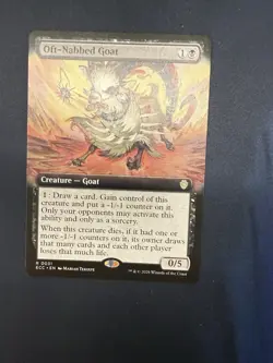 DDcards 🇨🇦 Mtg Magic Gathering Lorwyn Eclipse Borderless Oft-Nabbed Goat 🐐 - Image 1