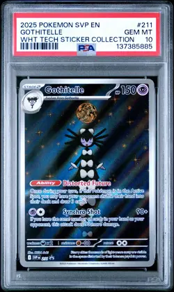 2025 POKEMON SVP EN-SV BLACK STAR PROMO #211 GOTHITELLE PSA 10 - Image 1