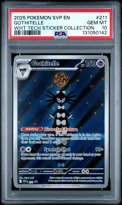 2025 POKEMON SVP EN-SV BLACK STAR PROMO #211 GOTHITELLE PSA 10 - Image 1
