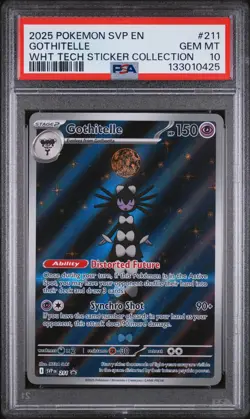 2025 POKEMON SVP EN-SV BLACK STAR PROMO #211 GOTHITELLE PSA 10 - Image 1
