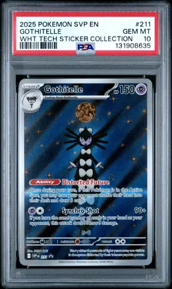 2025 POKEMON SVP EN-SV BLACK STAR PROMO #211 GOTHITELLE PSA 10 - Image 1