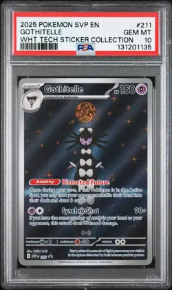 2025 POKEMON SVP EN-SV BLACK STAR PROMO #211 GOTHITELLE PSA 10 - Image 1