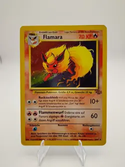 Pokemon TCG Flareon Holo Rare Jungle Card 3/64 German LP/MP - Image 1