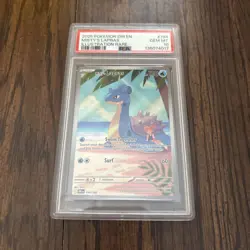 2025 Pokemon Destined Rivals Misty's Lapras Illustration Rare #194/182 PSA 10 - Image 1
