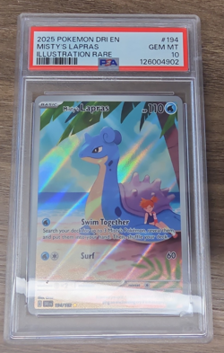 Misty's Lapras 194/182 PSA 10 card - Pokemon - Gem Mint - Destined Rivals - Image 1