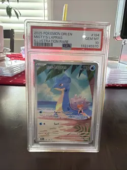 Pokemon TCG Misty's Lapras Destined Rivals 194/182 PSA 10 Gem Mint Condition - Image 1