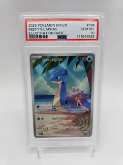 Pokemon Destined Rivals Misty’s Lapras PSA 10 - 194/182 🌍 📦 - Image 1