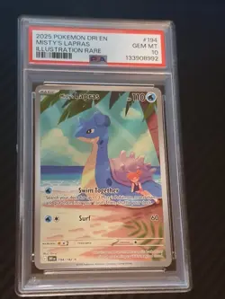Misty's Lapras 194/182 PSA 10 card - Pokemon - Gem Mint - Destined Rivals - Image 1