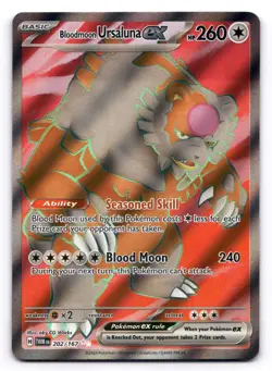 Bloodmoon Ursaluna ex NM 202/167 Sv06: Twilight Masquerade Pokemon TCG Holo - Image 1