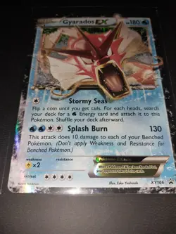 Pokemon Gyarados EX Holo Black Star Promos XY106 - Image 4
