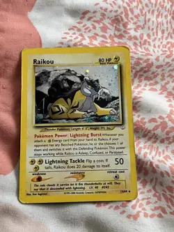 Raikou 13/64 - Unlimted Holo Rare - Neo Revelation Set - Pokemon TCG Card - Image 1