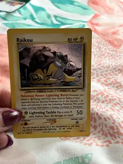 Raikou 13/64 - Unlimted Holo Rare - Neo Revelation Set - Pokemon TCG Card - Image 3