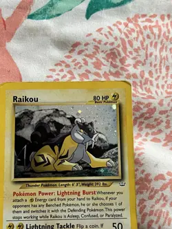 Raikou 13/64 - Unlimted Holo Rare - Neo Revelation Set - Pokemon TCG Card - Image 5