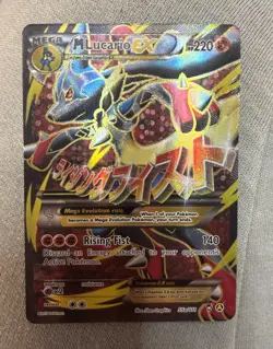 Pokemon TCG M Lucario EX Holo Full Art Ultra Rare - Image 1