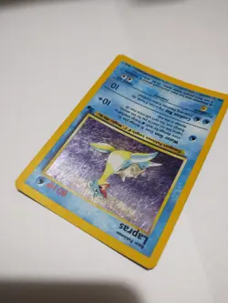 Pokemon TCG Lapras Fossil 10/62 Holo Unlimited Holo Rare Foil Vintage - Image 2