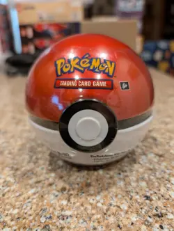 Pokemon TCG Poke Ball Tin w/3 Booster Packs & Stickers 🔥 Perfect, New,... - Image 2