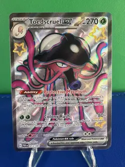 Pokemon TCG Toedscruel EX 213/091 Paldean Fates Ultra Rare NM Condition - Image 1