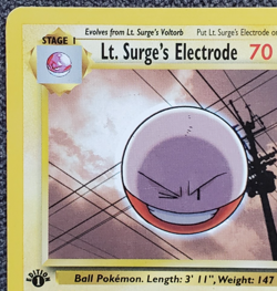 1st Edition Lt. Surge’s Electrode - Gym Challenge - #52/132 - Vintage Pokemon - Image 2