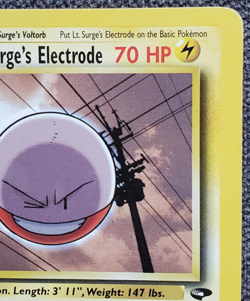 1st Edition Lt. Surge’s Electrode - Gym Challenge - #52/132 - Vintage Pokemon - Image 3