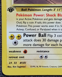 1st Edition Lt. Surge’s Electrode - Gym Challenge - #52/132 - Vintage Pokemon - Image 5