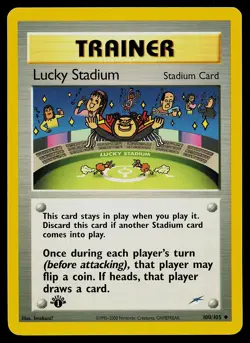 Pokemon Card - Lucky Stadium Neo Destiny 100/105 Uncommon 1st Edition - Image 1