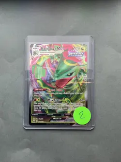 Pokemon TCG Rayquaza VMAX Holo Ultra Rare Card Crown Zenith 102/159 Excellent - Image 3