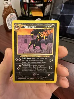 UMBREON RARE POKEMON NEO DISCOVERY 32/75 great condition VINTAGE 2001 - Image 1