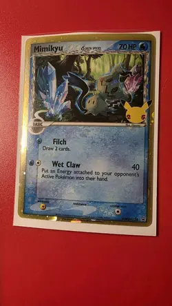 Pokemon TCG Pokemon Celebrations Mimikyu SWSH136 Black Star Promo - Image 2
