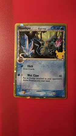 Pokemon TCG Pokemon Celebrations Mimikyu SWSH136 Black Star Promo - Image 3