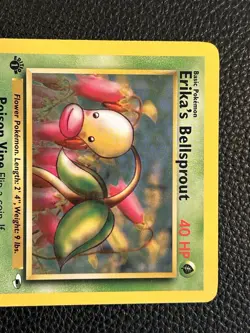 2000 Pokemon Gym Heroes Erika's Bellsprout 75/132 1st Edition WotC Vintage - Image 2