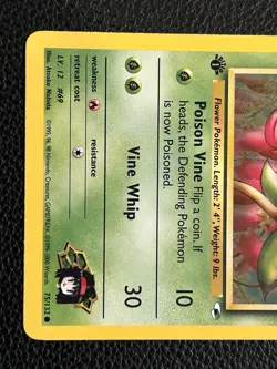 2000 Pokemon Gym Heroes Erika's Bellsprout 75/132 1st Edition WotC Vintage - Image 3