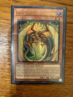 Yugioh - Ringowurm, The Dragon Guarding The Hundred Apples Ultra Rare CYAC-EN029 - Image 1