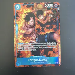 One Piece OP-10 Portgas.D.Ace OP08-052 Treasure Rare (NM) - Image 1