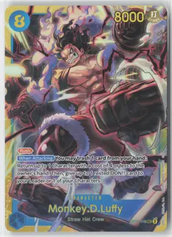 Monkey D Luffy Foil OP11-118 SEC One Piece TCG A Fist of Divine Speed ENG - Image 1