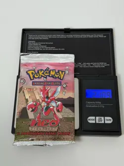 2000 Pokemon Neo Discovery Booster Pack Sealed * Scizor Art WOTC * 21.09 HEAVYU! - Image 1