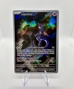 Pokemon TCG Scarlet & Violet Black Star Promo Mewtwo 052 Holofoil Near Mint - Image 1