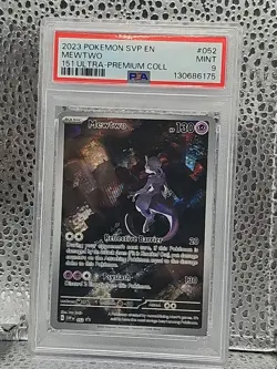 Pokemon TCG - Mewtwo SVP 052 Black Star Promo 151 Ultra Premium PSA 9 English - Image 1