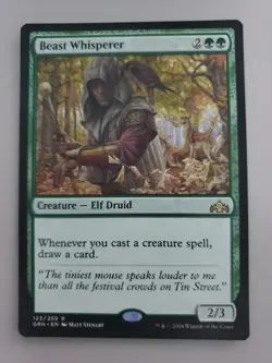 MTG Beast Whisperer Guilds of Ravnica Regular Rare - Image 1