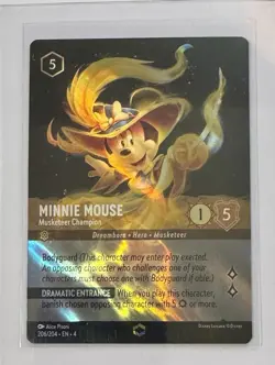 2024 Disney Lorcana Ursula’s Return Minnie Mouse Enchanted 206/204 Muskateer - Image 1