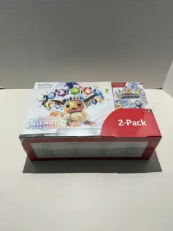 Pokemon Prismatic Evolutions ETB + Booster Bundle, Costco 2 Pack New/Sealed - Image 1