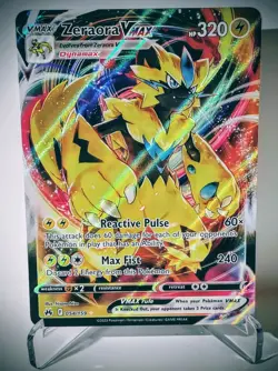 Zeraora VMAX 054/159 Crown Zenith Ultra Rare Holo Pokemon Card TCG - Image 1