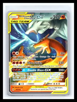 💥 Reshiram & Charizard GX 2019 Kaya Lichtleitner 20/214 World Championship GEMU - Image 1