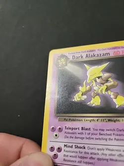DMG Pokemon Card Dark Alakazam 18/82 Team Rocket Set WOTC Non Holo Rare - Image 4
