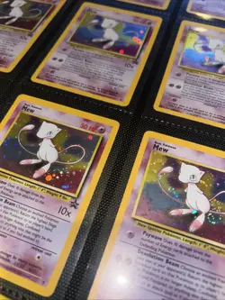Pokemon Cards Base Set Mew Holo Rare Lot Of 9 - Image 4