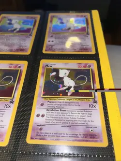 Pokemon Cards Base Set Mew Holo Rare Lot Of 9 - Image 5