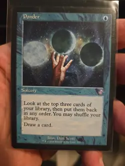 MTG English Ponder NM Normal Time Spiral Remastered - Image 1